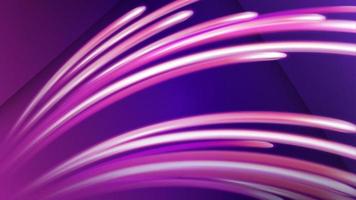 Light Trail Background, Elegant Violet Line Crossing. Widescreen Vector Illustration