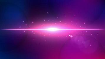 Violet Light Flare Background, Elegant Illuminated Light. Widescreen Vector Illustration