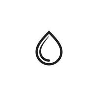 un logotipo de gota simple o un diseño de icono vector