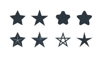 Different types of Stars. vector