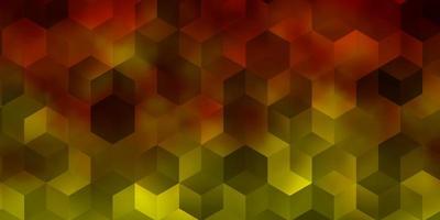 Light Green, Yellow vector texture with colorful hexagons.