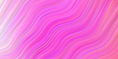 Light Pink vector background with wry lines.