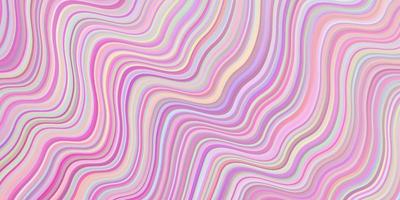 Light Pink vector template with bent lines.