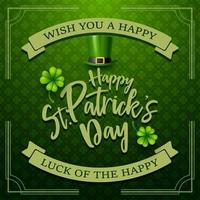 Happy St. Patrick's day background vector