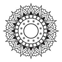 Outline Rangoli icon isolated on white background vector