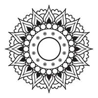 Outline Rangoli icon isolated on white background vector