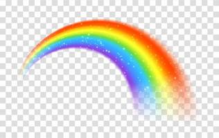 Rainbow icon isolated on transparent background vector