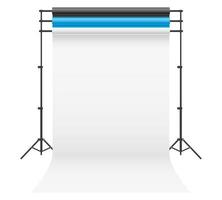 background in a photo studio on tripods indoors vector illustration