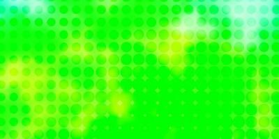 Light Green, Yellow vector backdrop with dots.