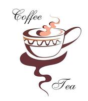 icono de la taza de café. diseño de icono de vector de plantilla de logotipo de taza de café