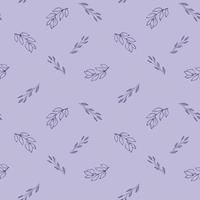 pattern of delicate lilac twigs vector