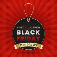 Black friday modern banner background design vector