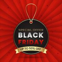 Black friday modern banner background design vector