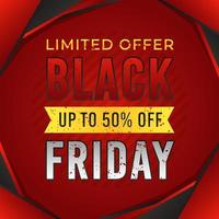 Black friday modern banner background design vector