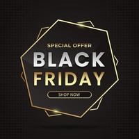 Black friday modern banner background design vector