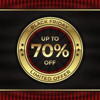 Black friday modern banner background design vector