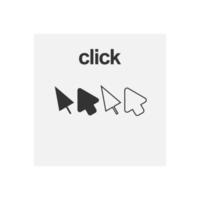 click icon vector