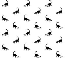 Vector seamless pattern of diplodocus silhouette