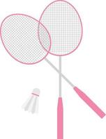 Vector flat badminton