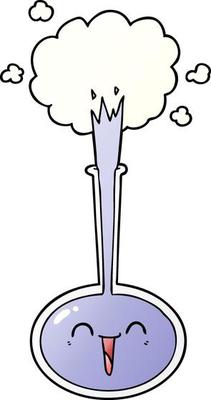 cartoon science experiment