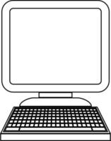 vector icon illustration of a computer