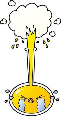 crying cartoon science experiment crying