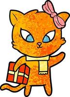 Vector cartoon cat