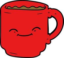 cartoon coffee mug vector