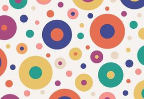 Abstract colorful circles minimal background for party, carnival. Vector illustration