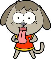 cute cartoon dog vector