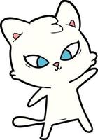 cute cartoon cat vector