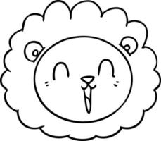 cartoon lion face vector