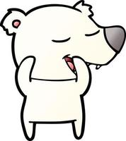 cartoon polar bear vector