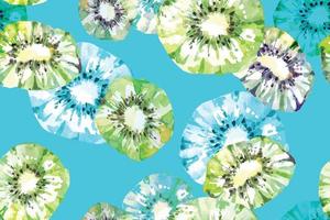 pattern kiwi with watercolor for fabric and wallpaper.Abstract background.Fruit background. vector