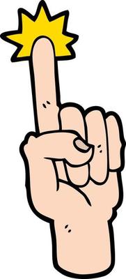 cartoon pointing finger