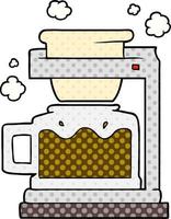 cartoon coffee pot vector