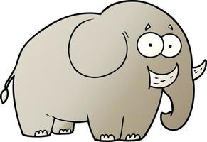 personaje de elefante de dibujos animados vector