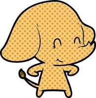 cute cartoon elephant vector
