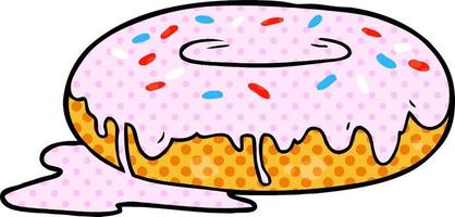 vector cartoon donut