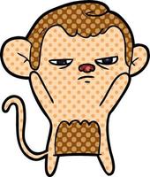 cartoon monkey character vector