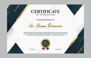 Professional Certificate of Appreciation vector