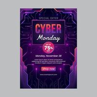 Cyber Monday Poster vector
