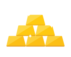 gold bar icon illustration png