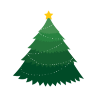 ilustración simple del árbol de navidad png