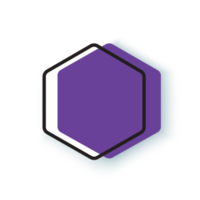 modèle de fond hexagone violet png