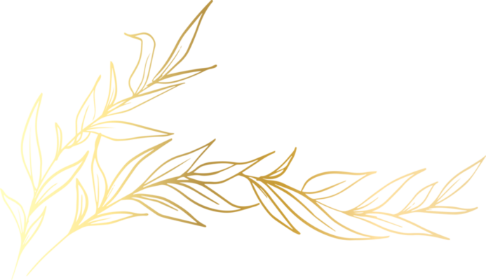 Free: Branch Leaf Gold , Hand painted gold leaves transparent background  PNG clipart 