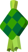 icono de elemento de ketupat tradicional islámico de ramadán 3d png