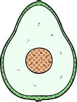 vector cartoon avocado