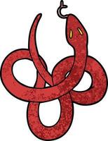 cartoon snake character vector