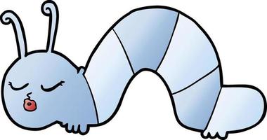 cartoon caterpillar character vector